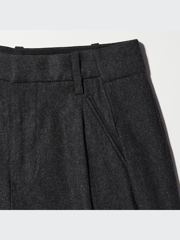 +J Wool-Blend Gaucho Pants