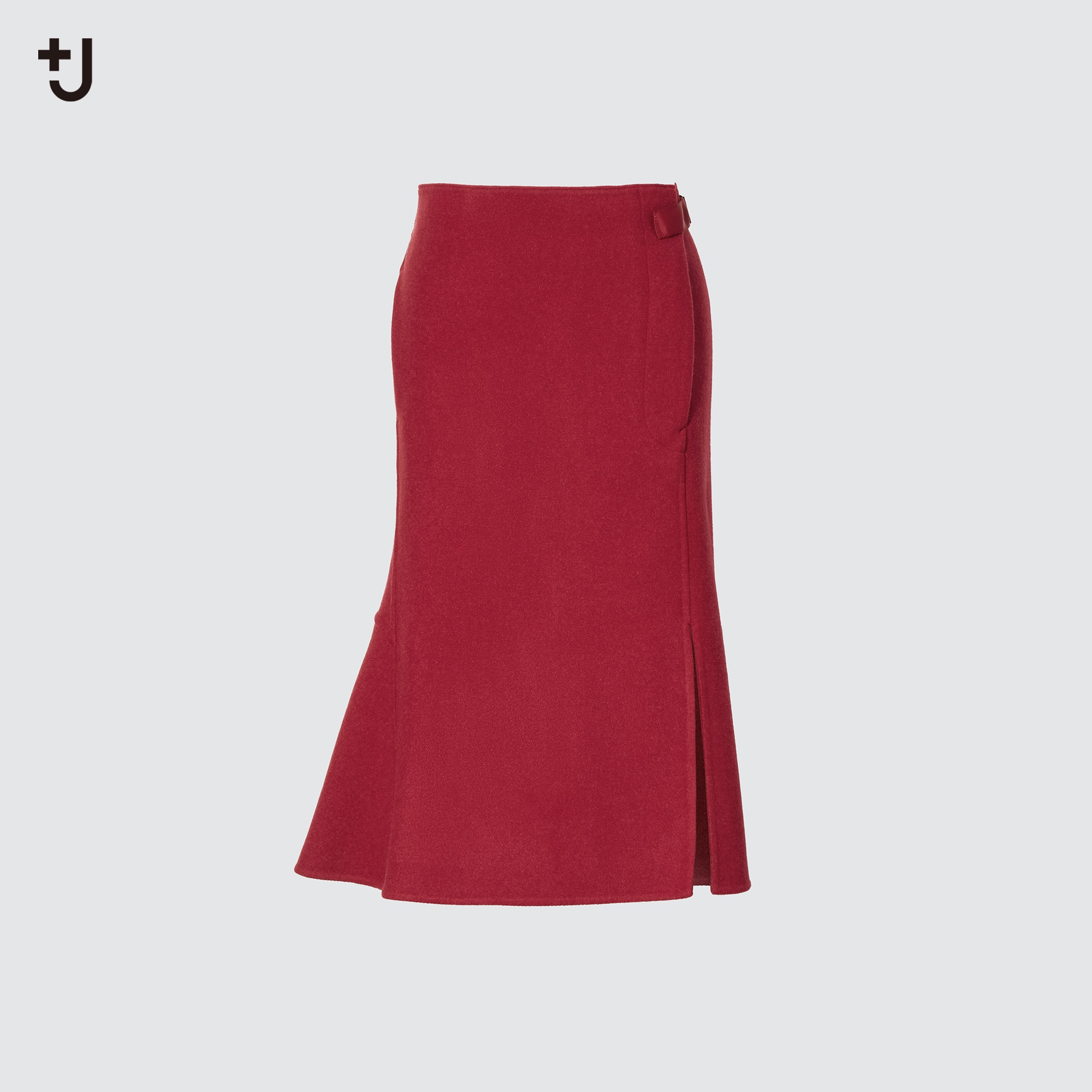 Plus size clearance red skirt uniqlo