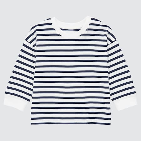 Babies Toddler AIRism Cotton Striped Long Sleeved Top