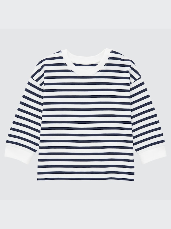 AIRism Cotton Striped Long-Sleeve T-Shirt