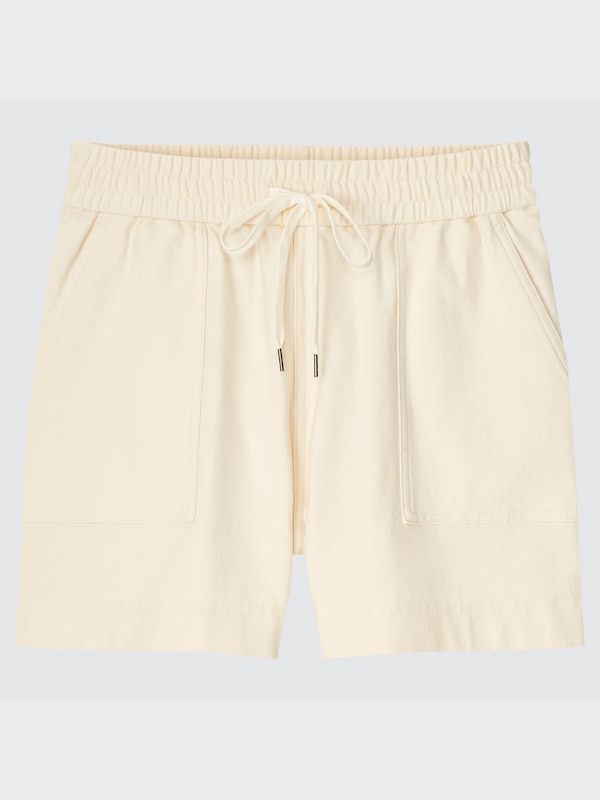 DENIM JERSEY SHORTS