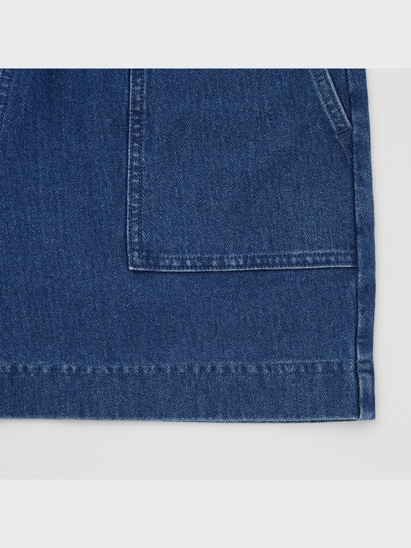 DENIM JERSEY SHORTS