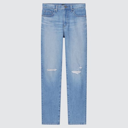 Damen High Waisted Straight Jeans in Vintageoptik (Slim Fit)