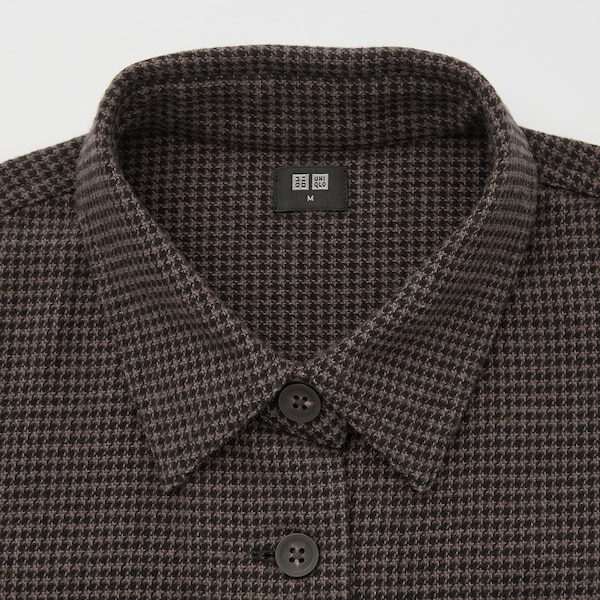 Heavy Flannel Cropped Long-Sleeve Shirt Jacket | UNIQLO US