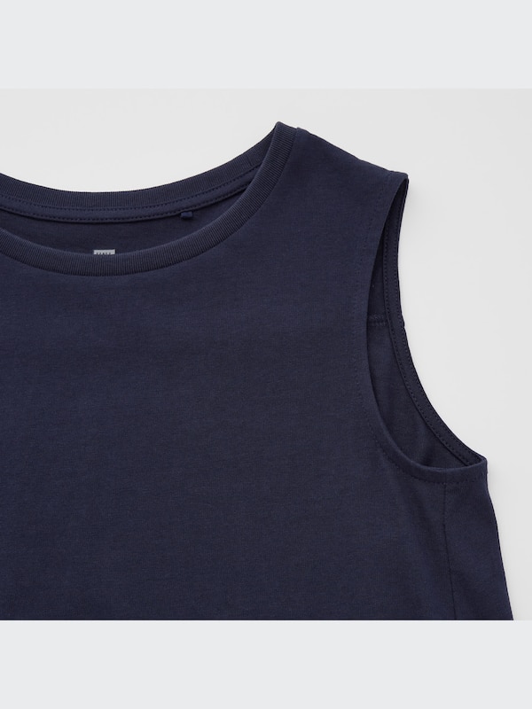 Smooth Cotton Sleeveless Mini Dress