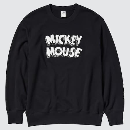 Monochrome Mickey UT Bedrucktes Sweatshirt