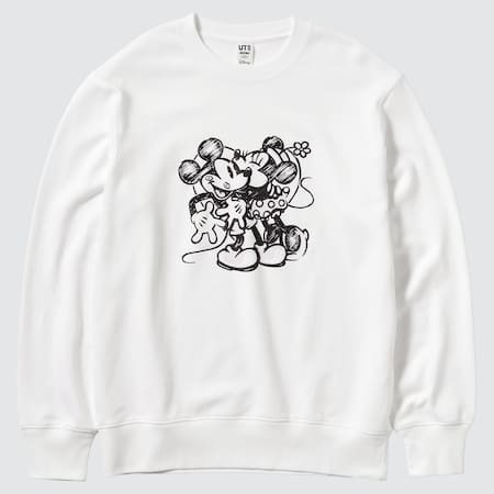 Monochrome Mickey UT Bedrucktes Sweatshirt