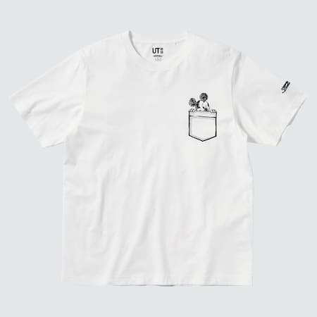 Monochrome Mickey UT Bedrucktes T-Shirt