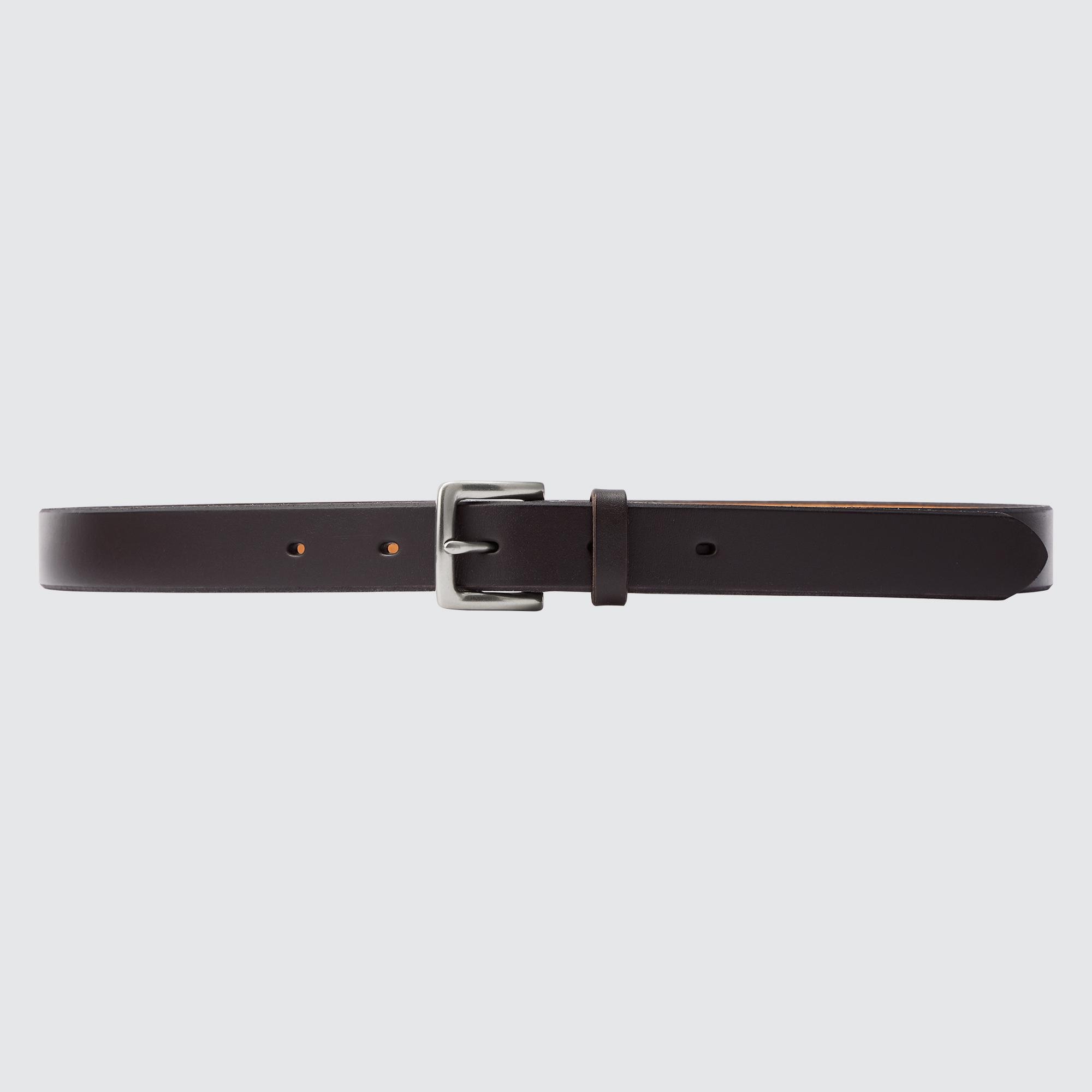 Narrow leather belt sale