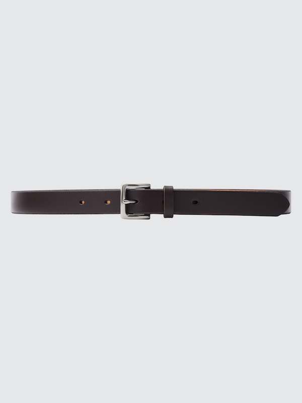 ITALIAN SADDLE LEATHER NARROW BELT