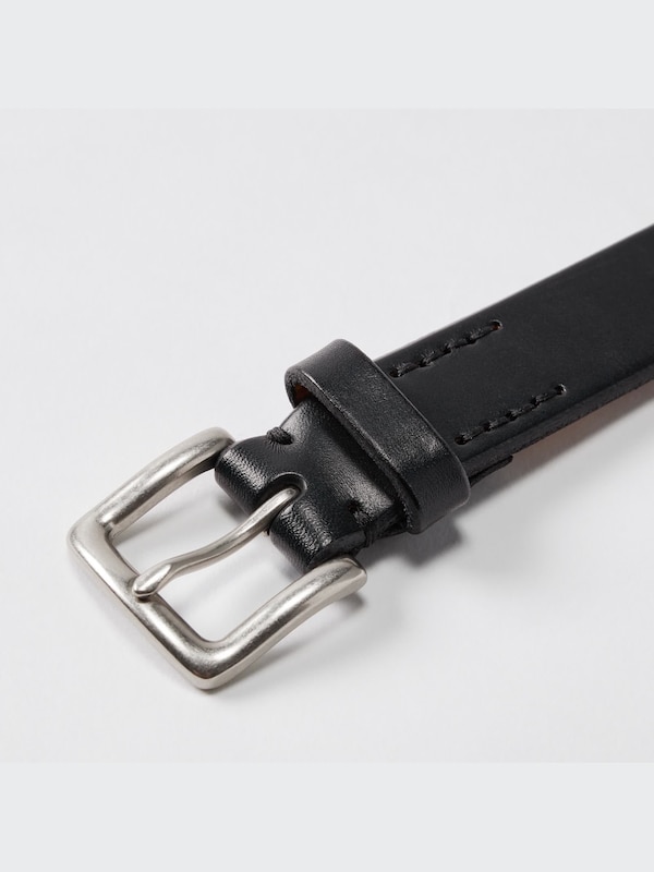 ITALIAN SADDLE LEATHER NARROW BELT