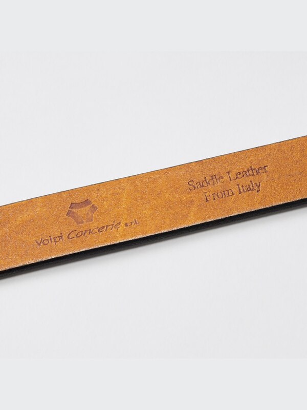 ITALIAN SADDLE LEATHER NARROW BELT