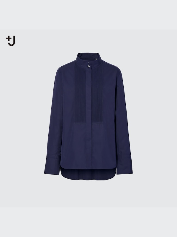 +J Supima® Cotton Tucked Long-Sleeve Shirt