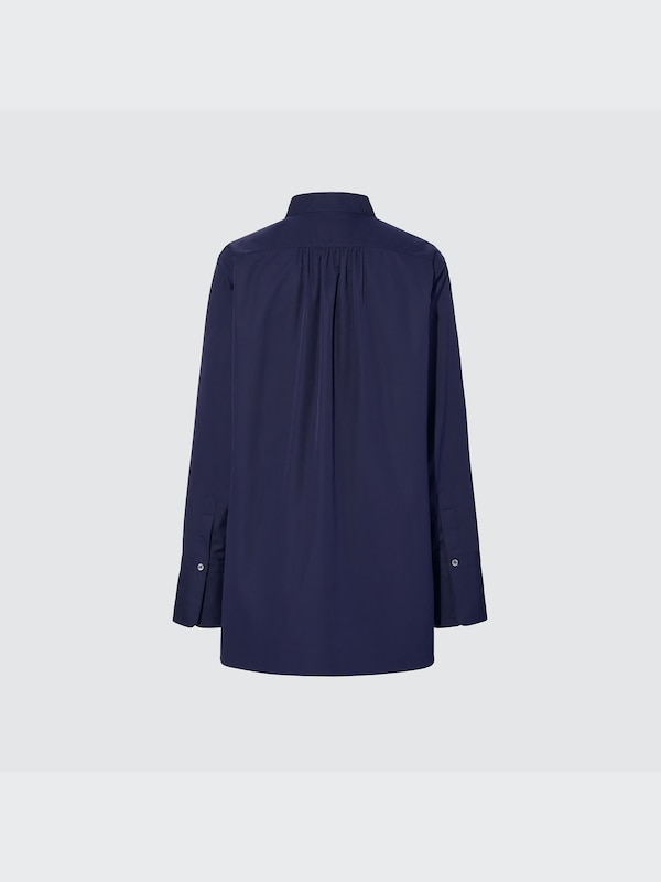 +J Supima® Cotton Tucked Long-Sleeve Shirt