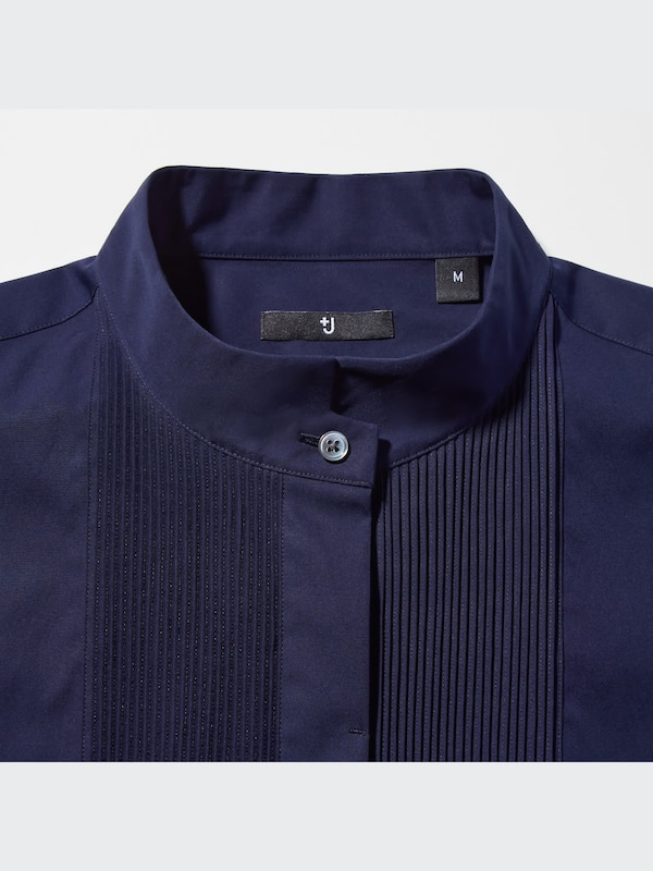 +J Supima® Cotton Tucked Long-Sleeve Shirt