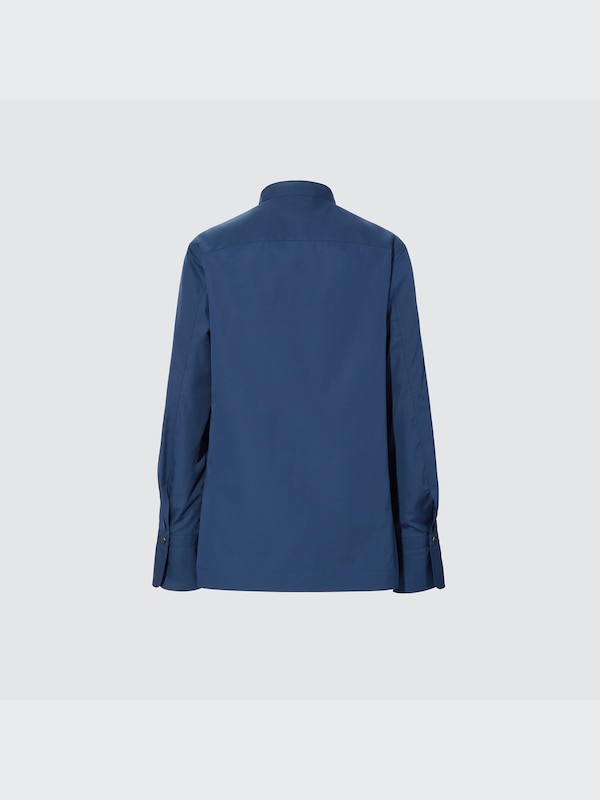 +J Supima® Cotton Stand Collar Long-Sleeve Shirt