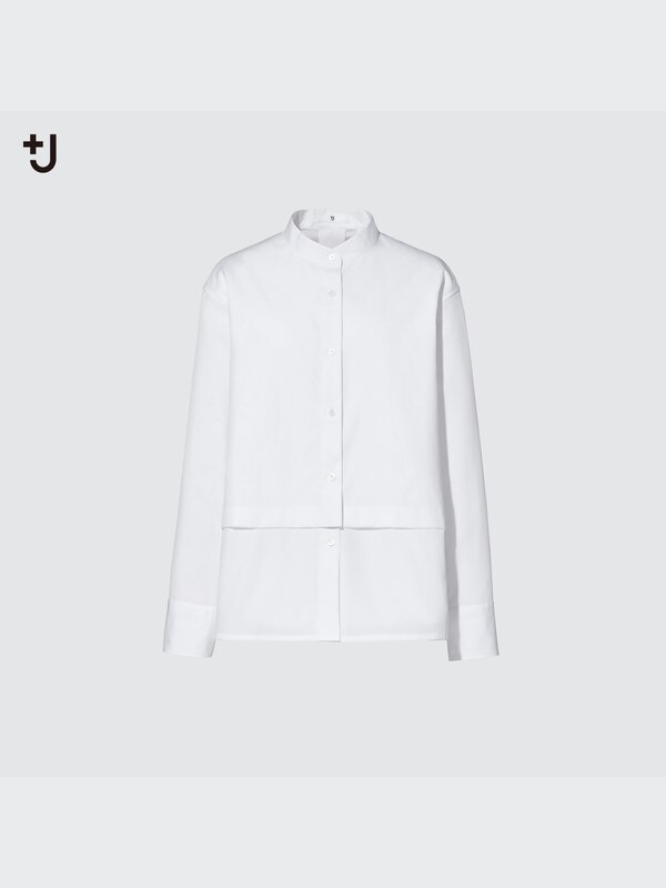 VESTE CHEMISE EN COTON SUPIMA MANCHES LONGUES +J