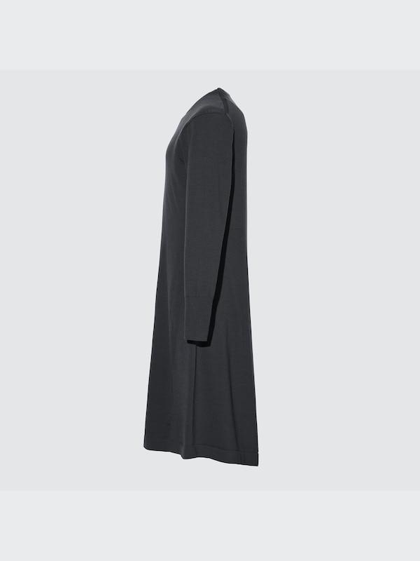 +J Extra Fine Merino Blend Long-Sleeve Long Dress