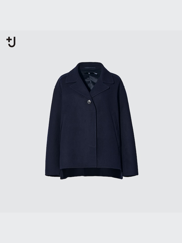 +J Double Face Oversized Shirt Jacket