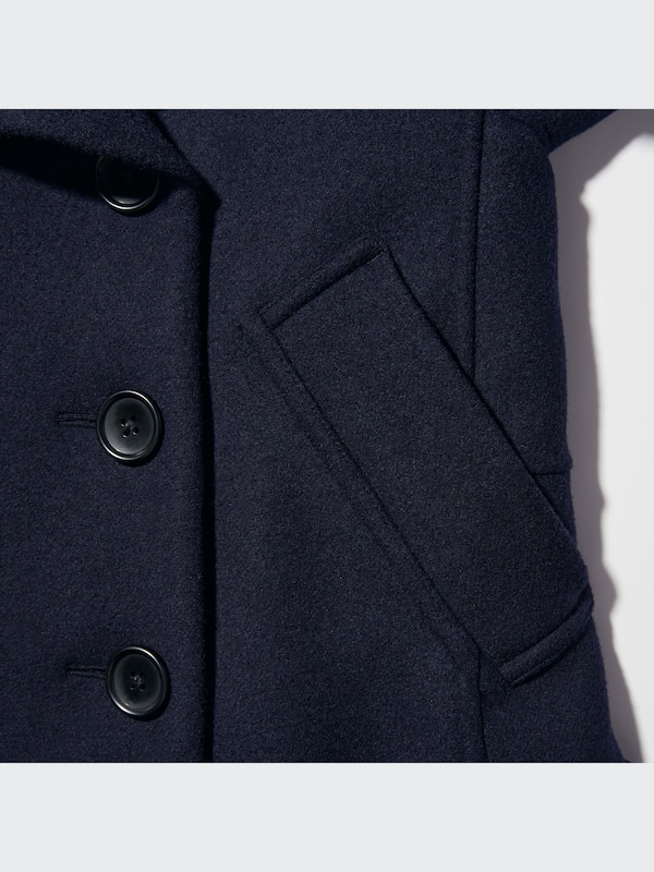 +J Double Face Peacoat