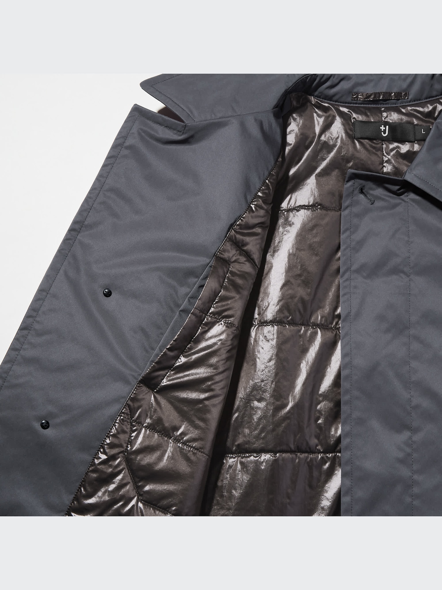 EAN JO ■ VISCOSE OVERSIZED SINGLE BREASTED JACKET VISCOSE, LINEN AND COTTON OVERSIZED JACKET
