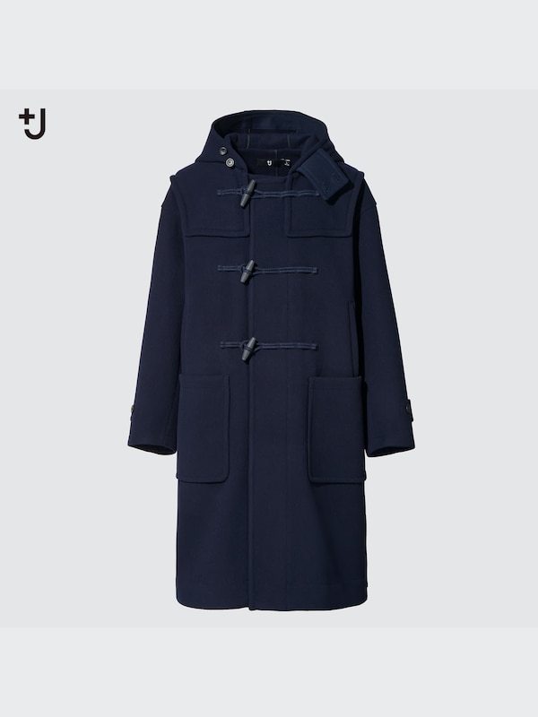 +J WOOL OVERSIZED DUFFLE COAT