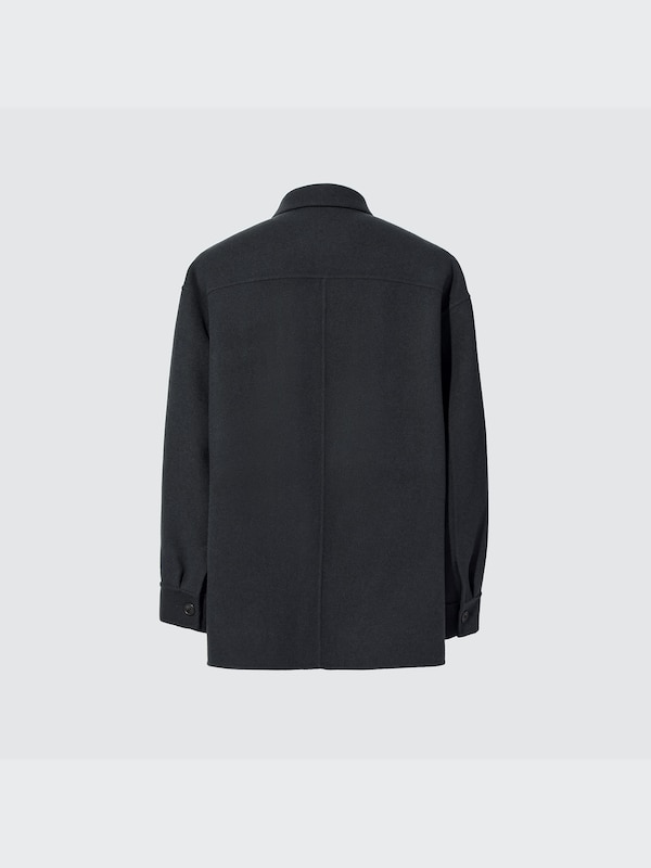 +J WOOL BLENDED OVERSIZED SHIRT JACKET