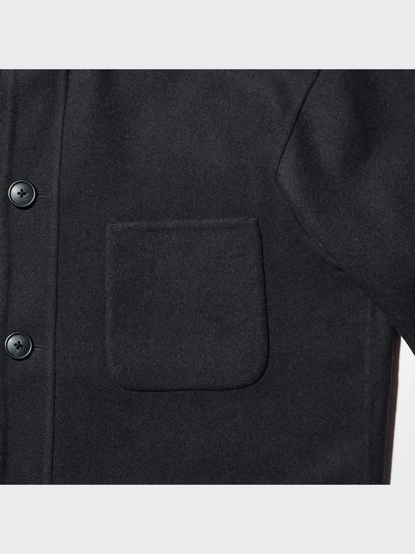 +J WOOL BLENDED OVERSIZED SHIRT JACKET