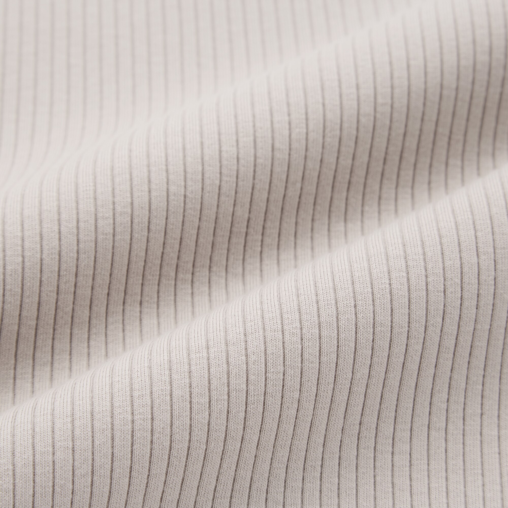 WOMEN'S COTTON RIBBED CREW NECK CROPPED 