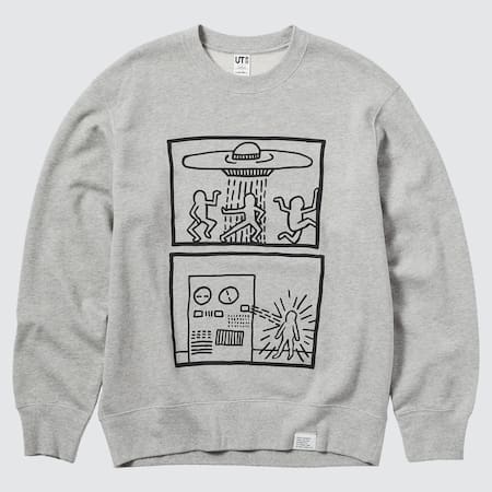Keith Haring 1st Exhibition UT Bedrucktes Sweatshirt