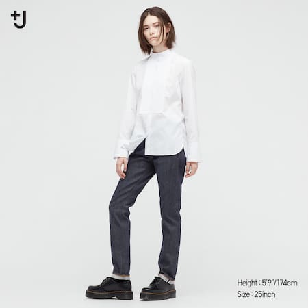Women +J Selvedge Straight Leg Jeans