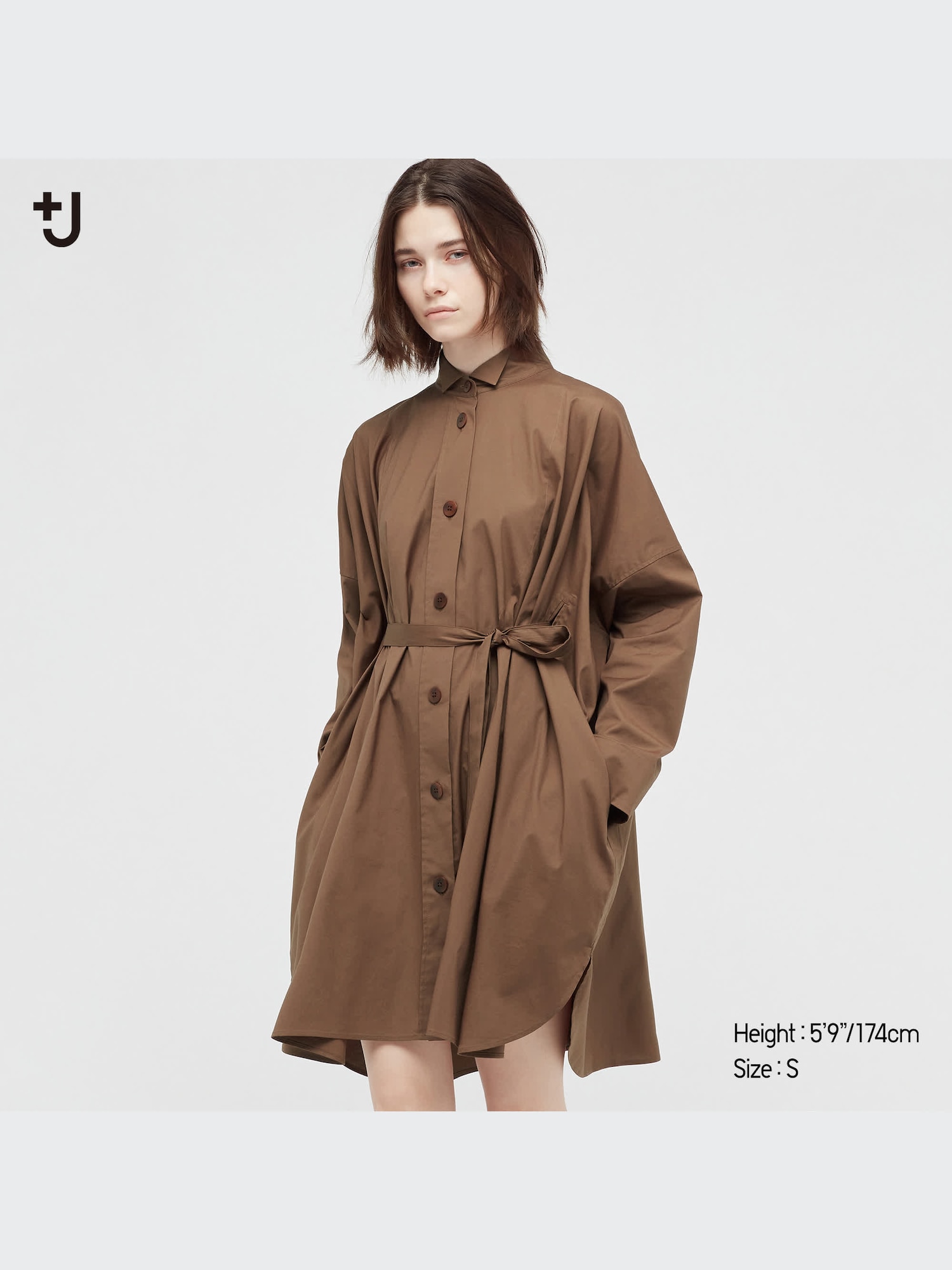 Women's +J Dolman Long-Sleeve Shirt Dress | UNIQLO US