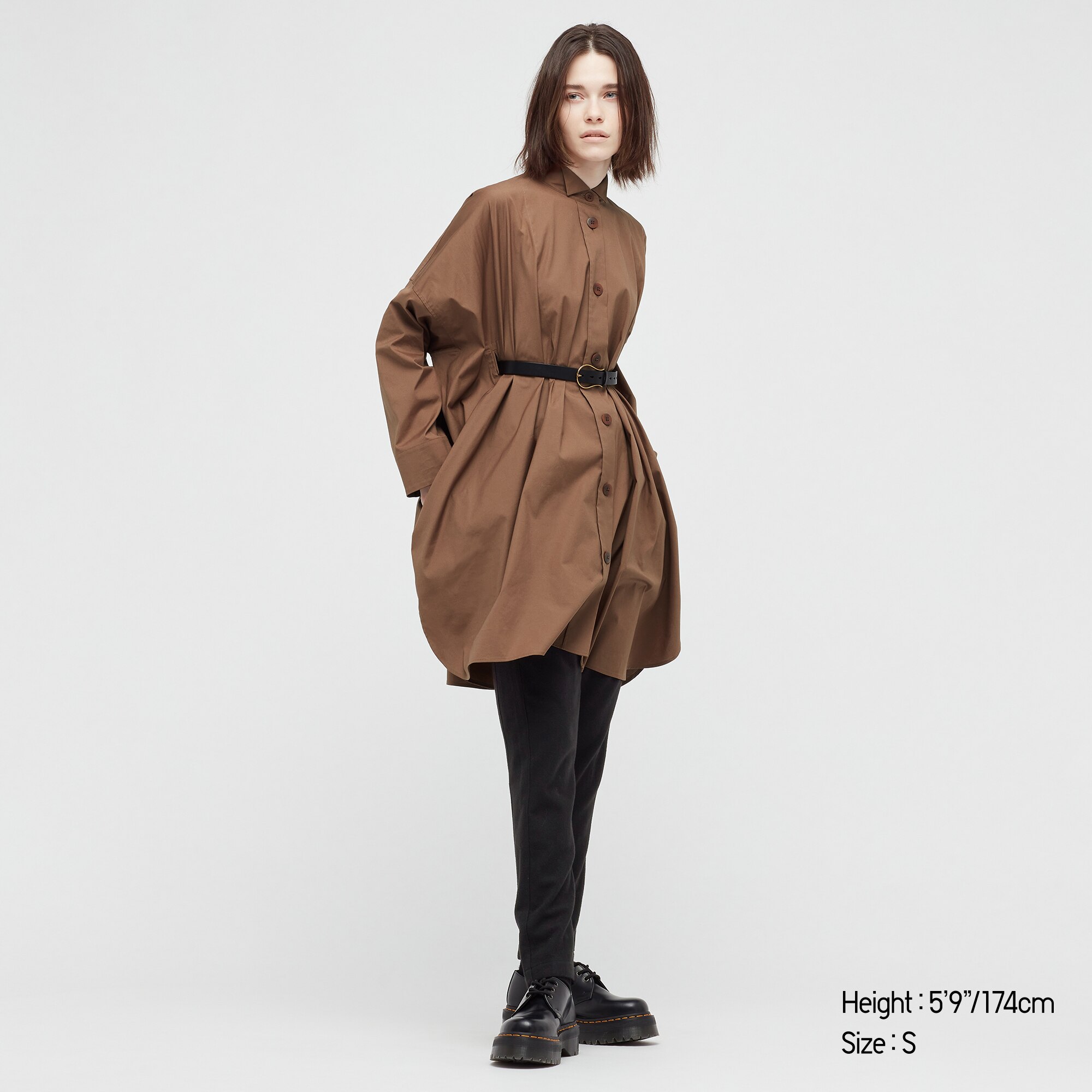 long sleeve shirt dress womens