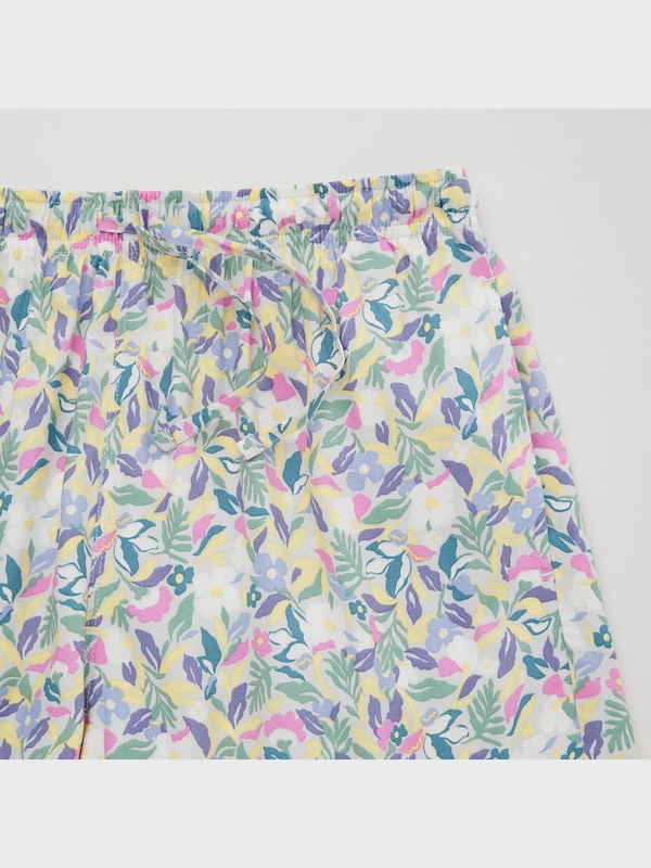 Relaco Artistic Flower Print Shorts