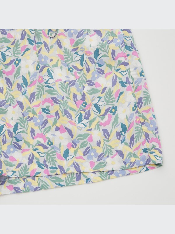 Relaco Artistic Flower Print Shorts