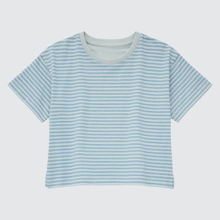 Babies Toddler AIRism Cotton Striped Short Sleeved T-Shirt