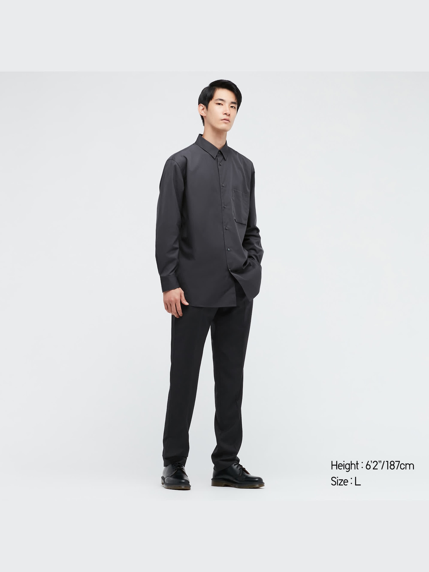 J Supima® Cotton Regular-Fit Long-Sleeve Shirt | UNIQLO US
