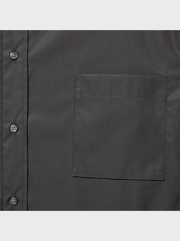 +J Supima® Cotton Oversized Stand Collar Long-Sleeve Shirt