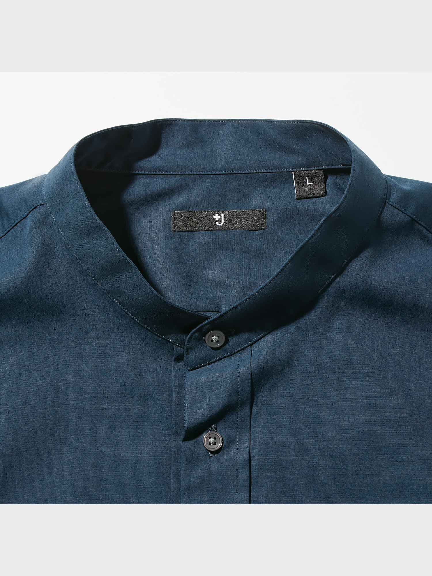 J Supima® Cotton Oversized Stand Collar Long-Sleeve Shirt | UNIQLO US