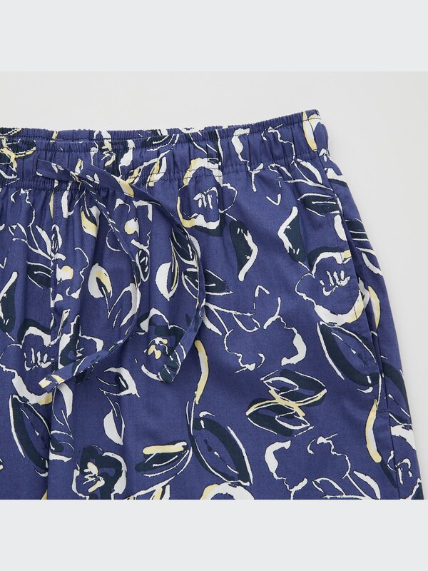 Cotton Line Flower Print Relaco 3/4 Shorts