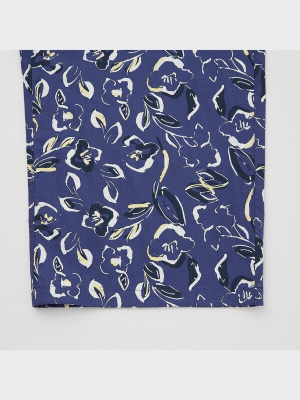 Cotton Line Flower Print Relaco 3/4 Shorts
