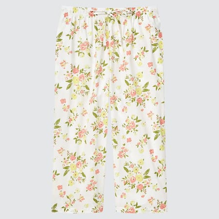 Women Cotton Flower Print 3/4 Length Relaco Shorts