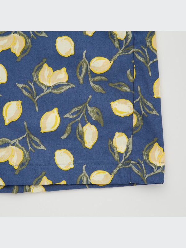 Cotton Lemon Print Relaco Shorts