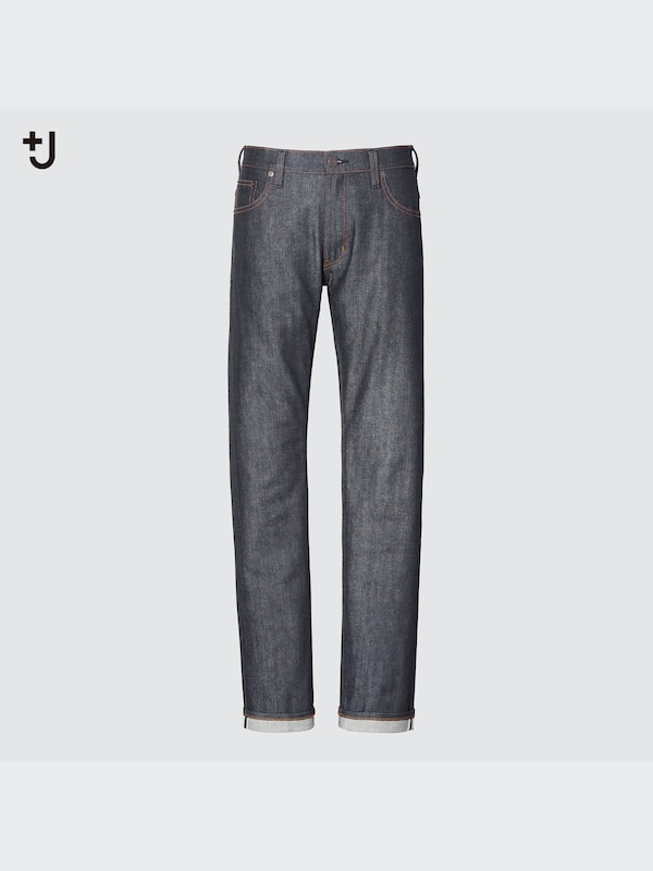 +J Selvedge Slim-Fit Straight Jeans