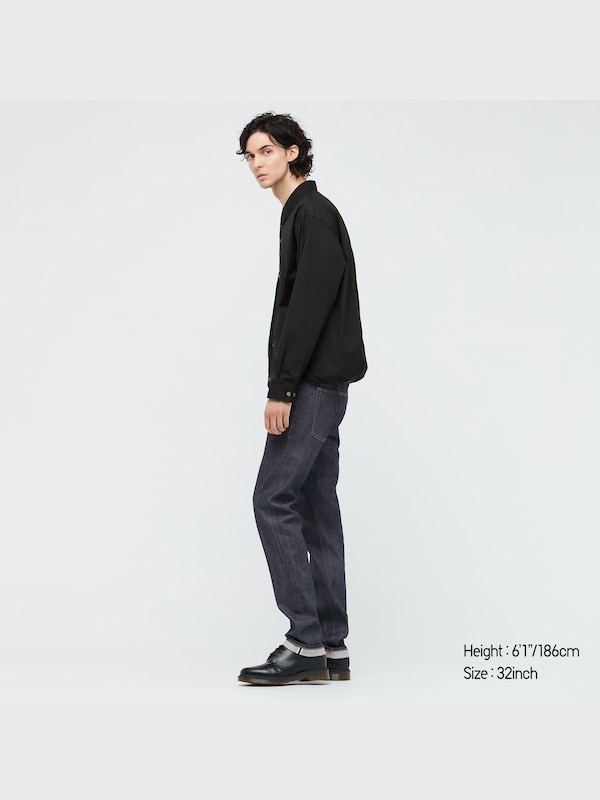 +J Selvedge Slim-Fit Straight Jeans