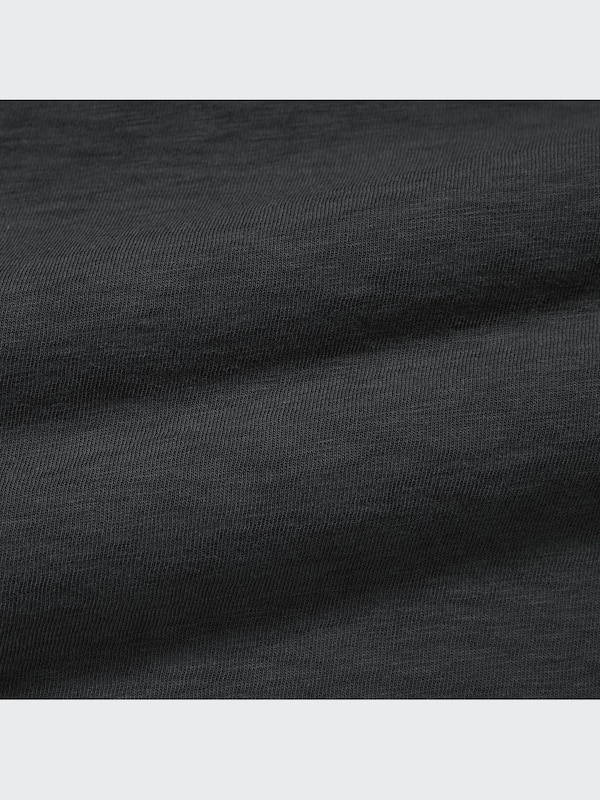 Slub Jersey Crew Neck Cropped T-Shirt