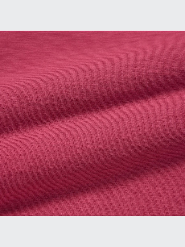 Slub Jersey Crew Neck Cropped T-Shirt