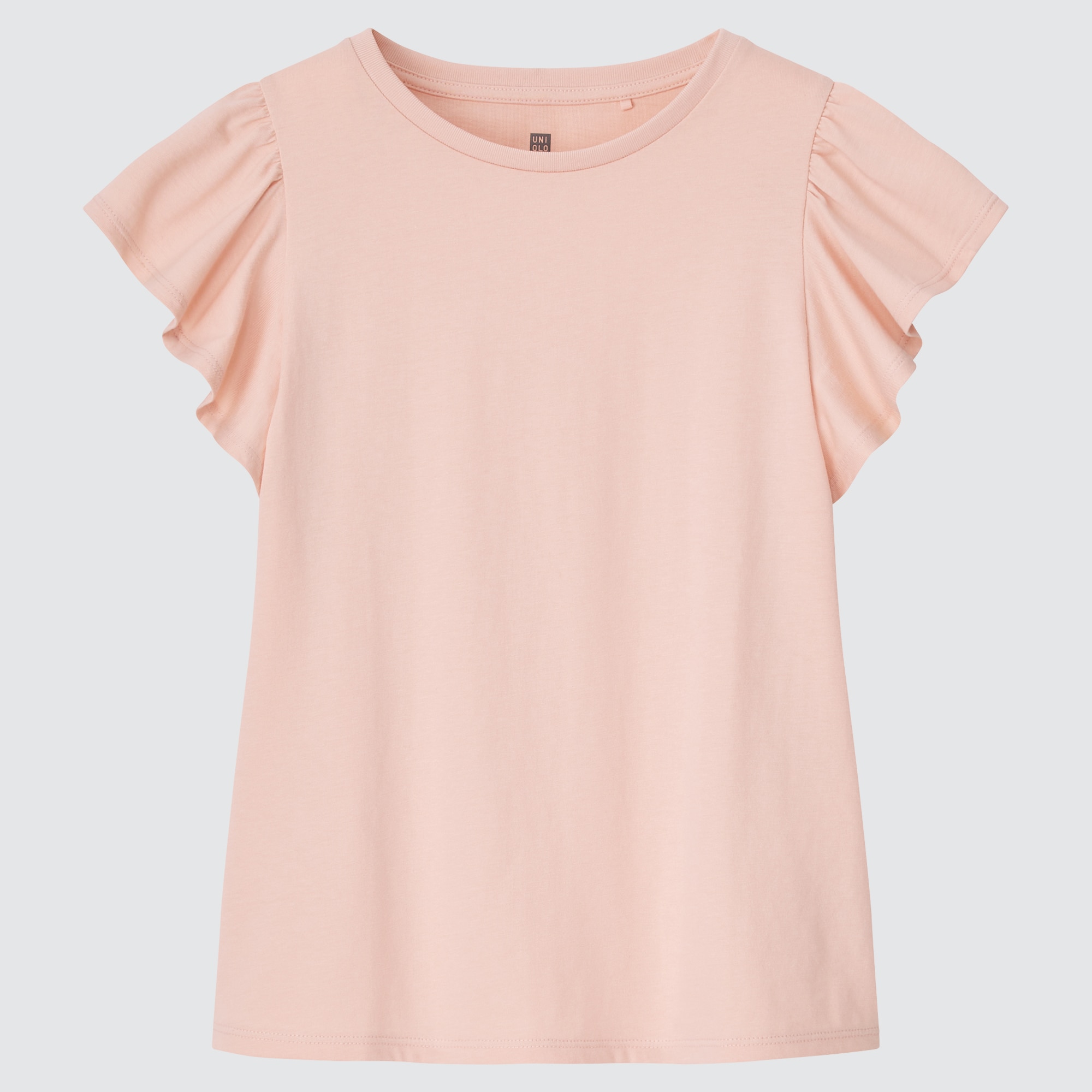 Girls Smooth Cotton Frill Short Sleeved 