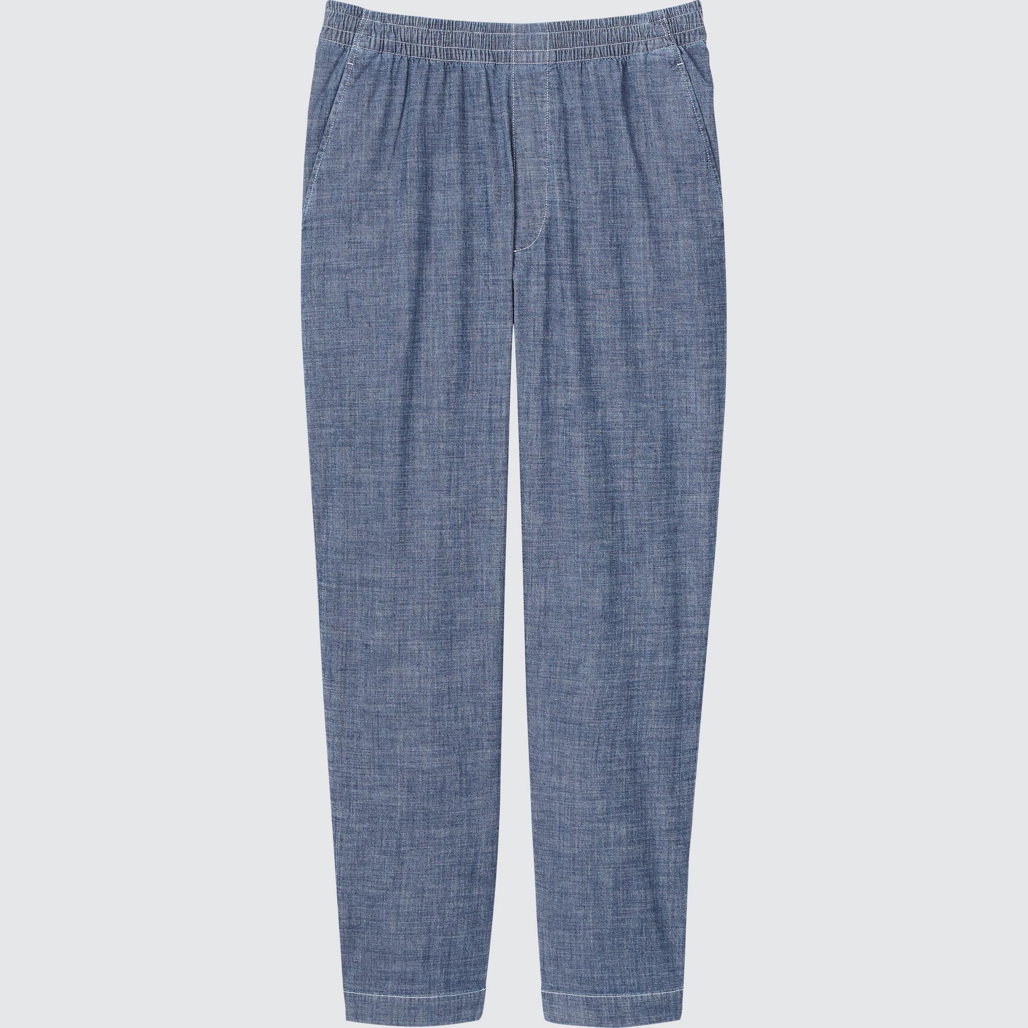 Chambray Easy Relaxed Pants | UNIQLO US
