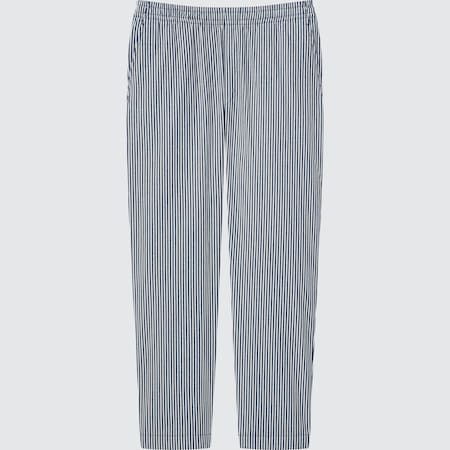 Men Hickory Easy Relaxed Ankle Length Trousers